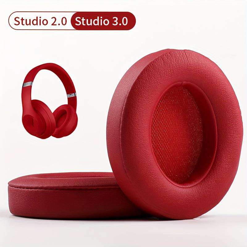 Coussinets d'oreille pour écouteurs Beats Studio 2.0/3.0 Bluetooth sans fil Coussinets en cuir protéiné souple Mousse éponge