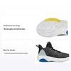 Jeunesse KT6 Thompson Extérieur Absorption des Chocs Antidérapantes Résistantes à l'Usure Mi-Hautes Chaussures de Basketball Chaussures de basketball pour enfants Noir Jaune Bleu 312121130-2