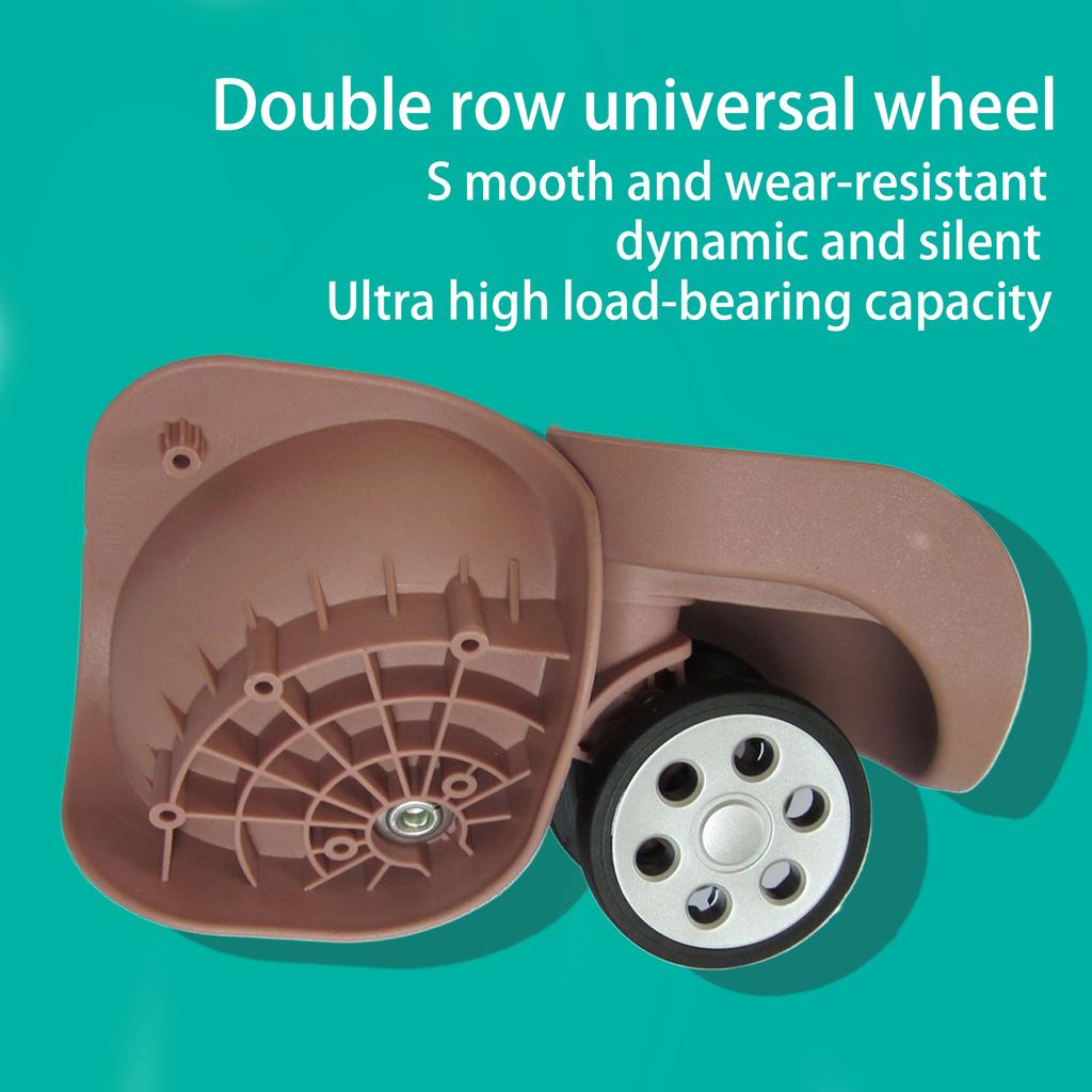 1 pereche A191 DIY Roți pivotante pentru bagaj, valiză, cu frână, Accesorii de reparație, Bagaj de călătorie portabil, Experiență de călătorie lină