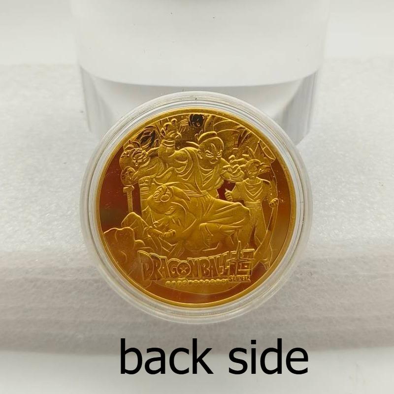 Dragon Ball Commemorative Medal, Colorful, Classic, Anime, Gold Coin, Creative Small Coin, Sun Wukong Coin, Children's Toy, Stocking Stuffers