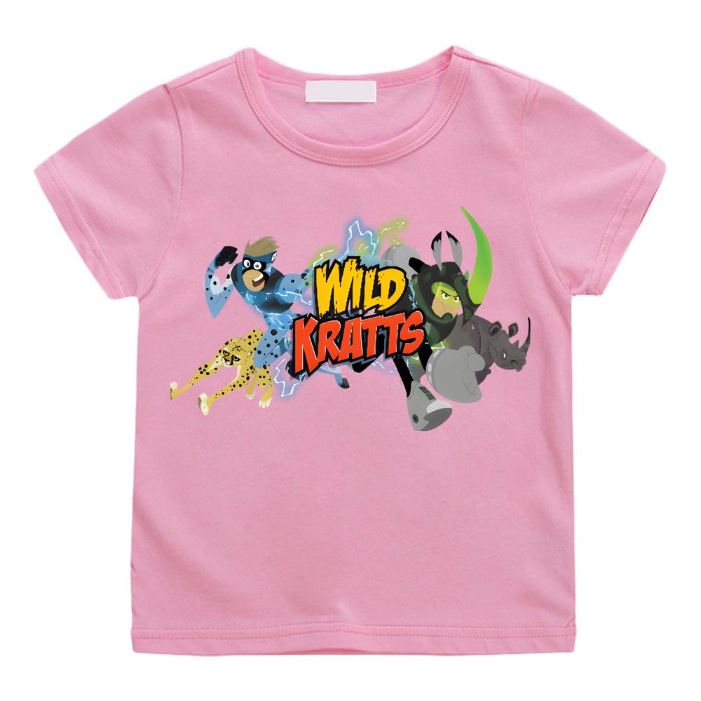 Wild Kratts Pony RainbowDash Cartoon T-shirt 100% Short Sleeve Tshirt Camisetas Cotton Anime Tee-shirt Kawaii Children Clothing