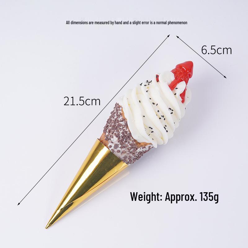Simulation Hot Milk Treasure Ice Cream Cone Toy Decoration