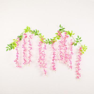10 Flower Spikes Simulated Wisteria 180cm Trailing Artificial Flower Rattan Ivy Artificial Plant Vine Wedding Decoration