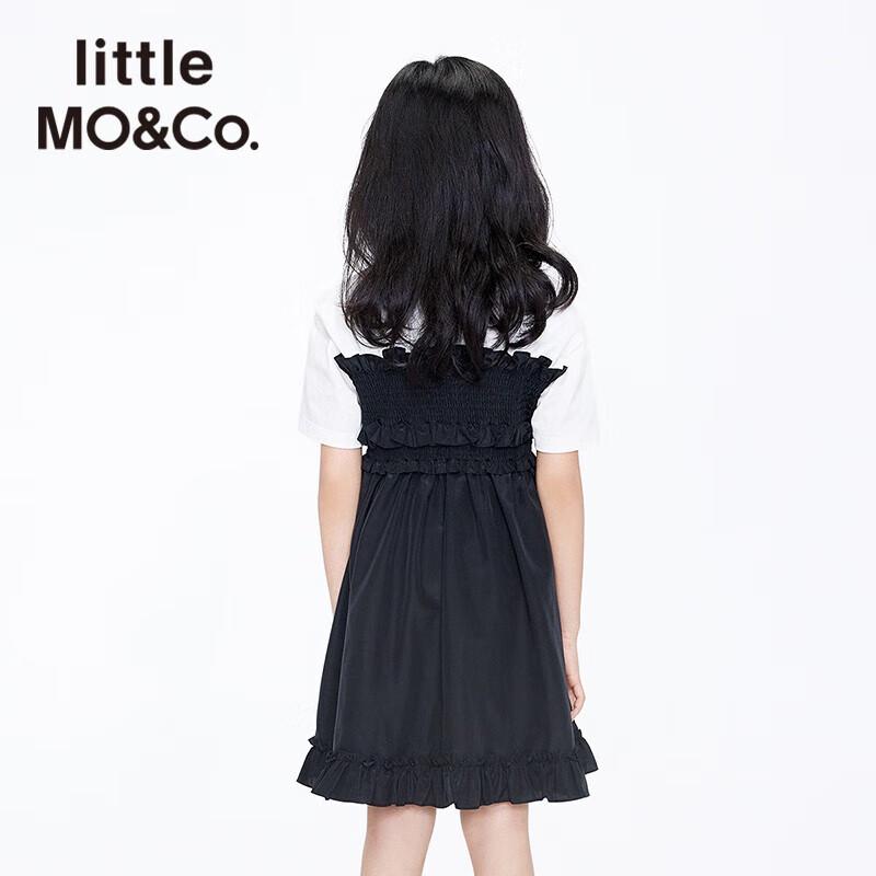 

little MO&Co. Girls Summer Short Sleeve Ruffle Antibacterial Dress 120