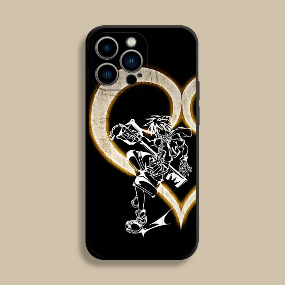 Kingdoms H-Hearts Game Phone Case For iPhone 17,16,15,14,13,12,Pro,Max,Plus,E,SE4,Air,Mini Black Soft Cover