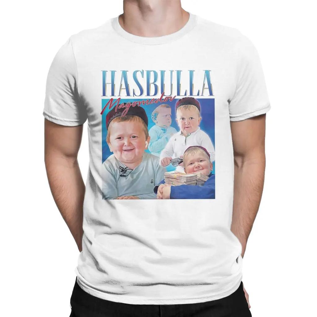 Fashion Hasbulla Magomedov Homage Khabib T-Shirts Men Crew Neck Cotton T Shirts Short Sleeve Tee Shirt Gift Clothes