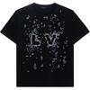 LV Spread Embroidery T-Shirt Black 1AA53Y