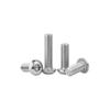 304 Stainless Steel Pan, Half, and Round Head Hexagon Screws (M2-M12)