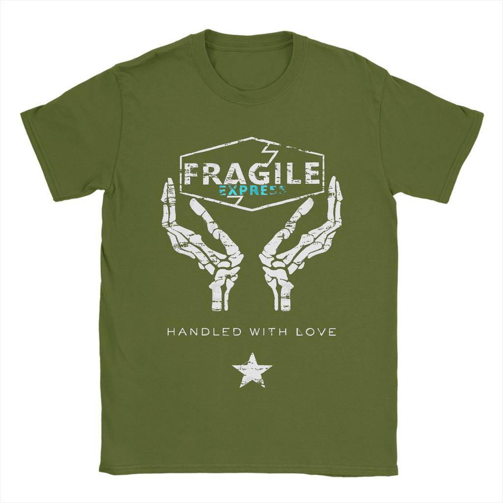 Hardship Cataclysm Destroys Living Things Fragile Express T Shirt Men Funny 100% Cotton T-Shirt Shirt Wholesale Plus Size Tops