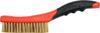 Wire Brush, Brass Wire, 4 Rows, Plastic Handle / YT-6344 / YATO