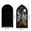 Gothic Arch Design Book Nook Acrylic Light-transmitting Table Setting  Tabletop Display