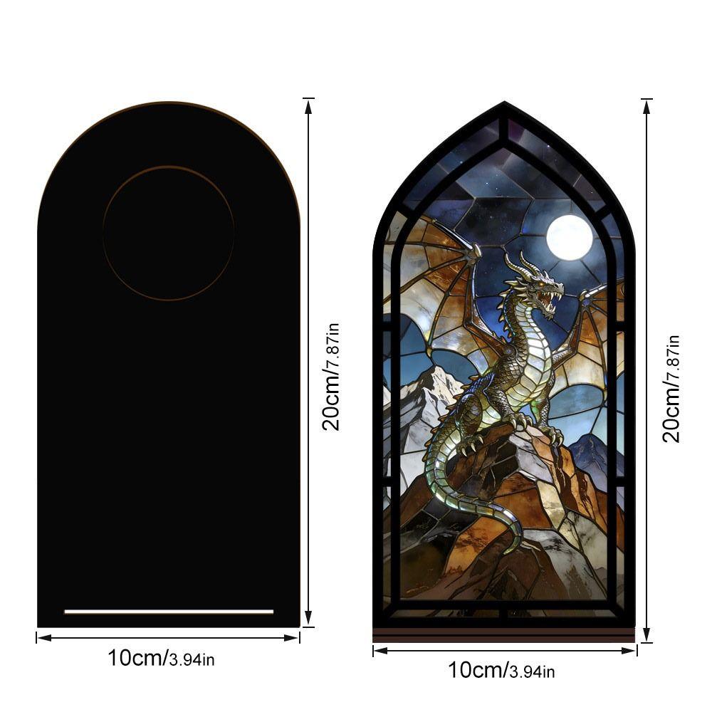 Gothic Arch Design Book Nook Acrylic Light-transmitting Table Setting  Tabletop Display