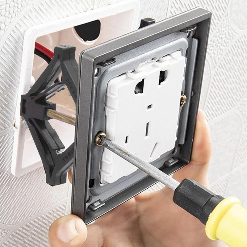 20/1pcs Type 86 Box Repairer Machine Black Box Repair Screw Repair Socket Switch Box Replacement Fixed Wall Repair Support Rod