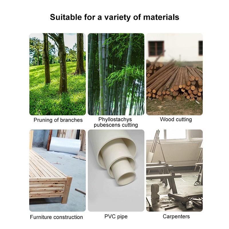 43cm 47cm 53cm Ağaç İşleme Katlanabilir Testere 3 Yan Taşlama Teflon Antipas Kaplama Günlük Testere Ağaç Düzelticiler Kamp için