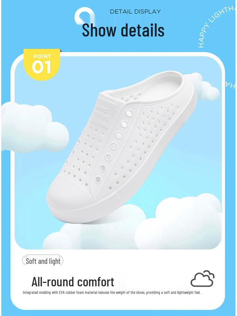 Sandalias de Verano con Agujeros LUCHI: Zapatos Casuales Transpirables, Antideslizantes, de Suela Suave, Resistentes al Agua para Hombres y Mujeres