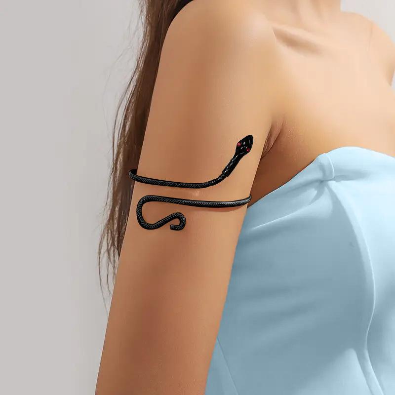 Retro snake open arm ring collar two wear adjustable gothic charm creative classic hot sale