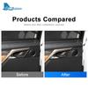 Real Carbon Fiber Sticker For Lexus RX350 RXH450 2016- Car Inside Rear Door Handle Interior Trim Styling