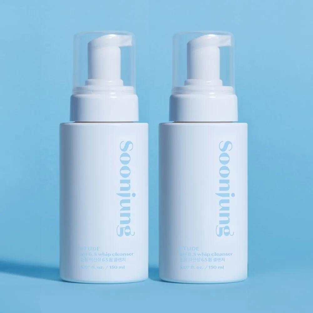 Soonjung Mild Acidic 6.5 Whip Cleanser 250ml x 2 / Hypoallergenic Cleansing Foam / Mild Acidic Foam / Large Capacity Bubble Cleanser