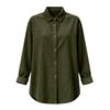 Women's Cotton & Linen Lapel Cardigan – Casual Spring/Summer Long Sleeve Shirt