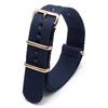 Rose Gold Buckle Nylon Watch Strap - Canvas Replacement for DW Watches