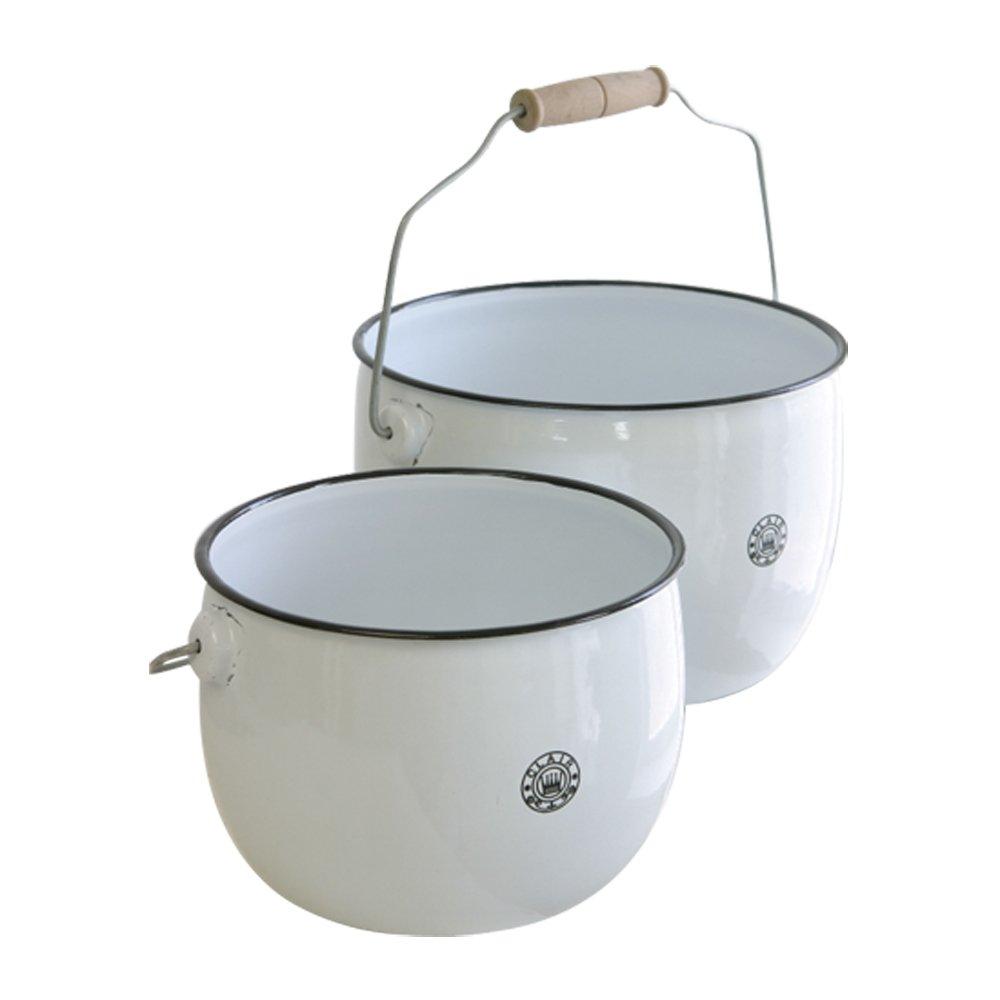 COVENT GARDEN Enamel Clair Bucket set 2-piece HC-07
