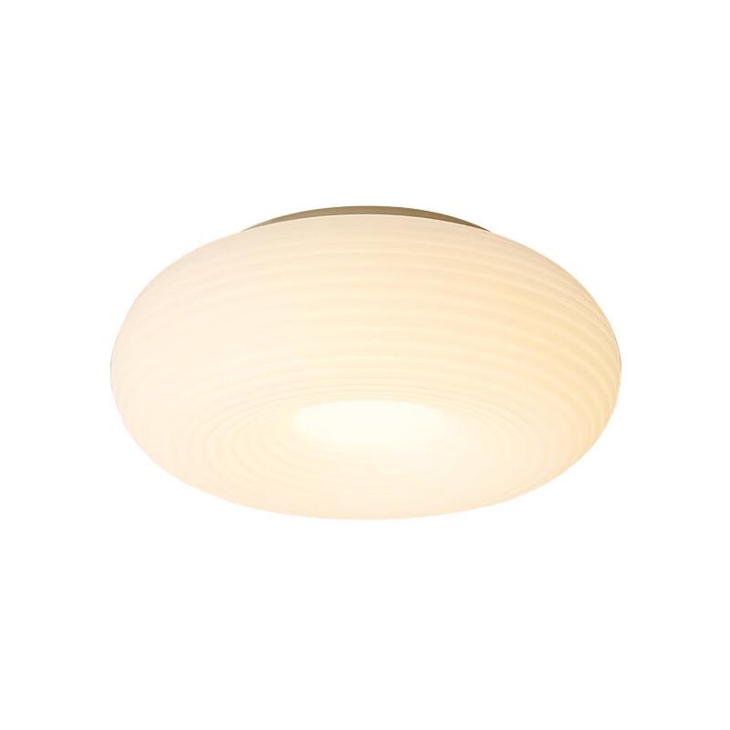 Master Bedroom Cream Style Striped Pumpkin LED Ceiling Lamp