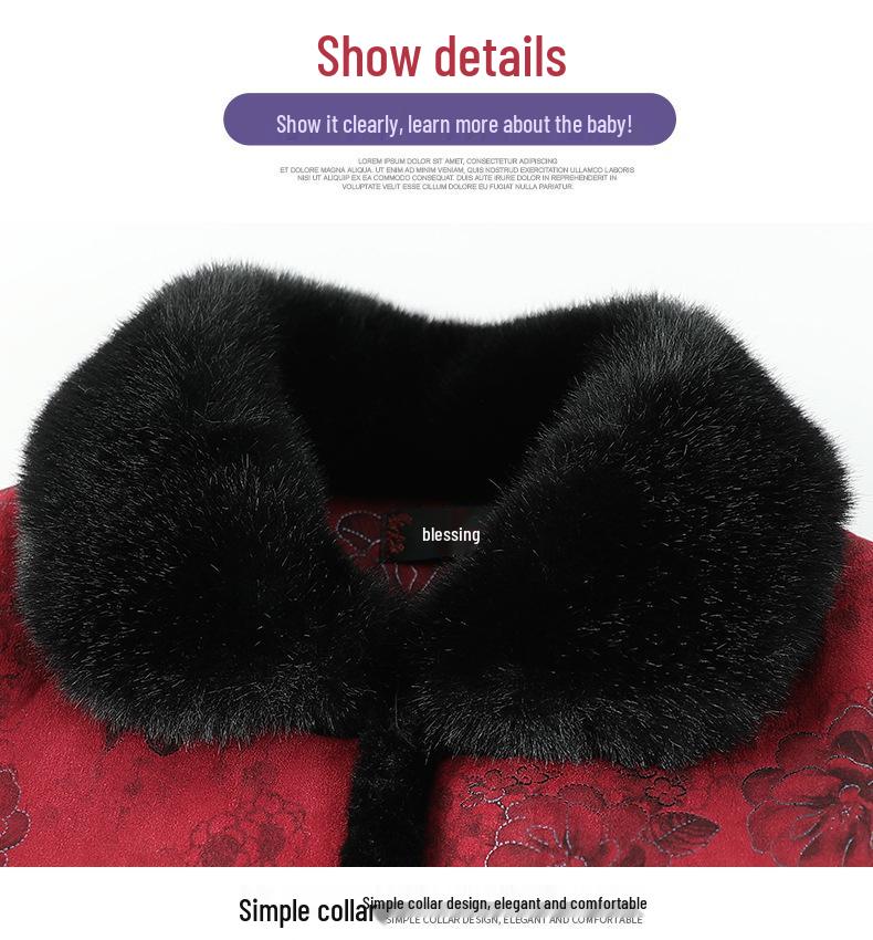 2025 Winter Collection: Stylish Cotton Jackets for Middle-Aged Women and Grandmas, Plus Velvet Thickened Options.