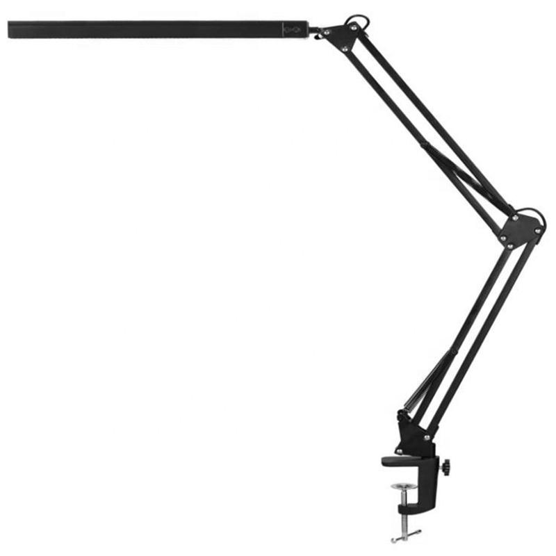 High Quality 3 Modes 10 Brightness Beside Desk Lamp Nail Station Swing Arm Desk Lamp Led for Reading Working
