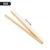 2Pcs Wooden Food Tongs for Toast Salad and Ice Tea Practical Kitchen Tool