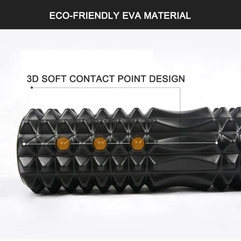 Yoga Foam Roller Body Sculpting Home Gym Whole Body Muscle Massage Relaxer Sports Rehabilitation 45*12cm