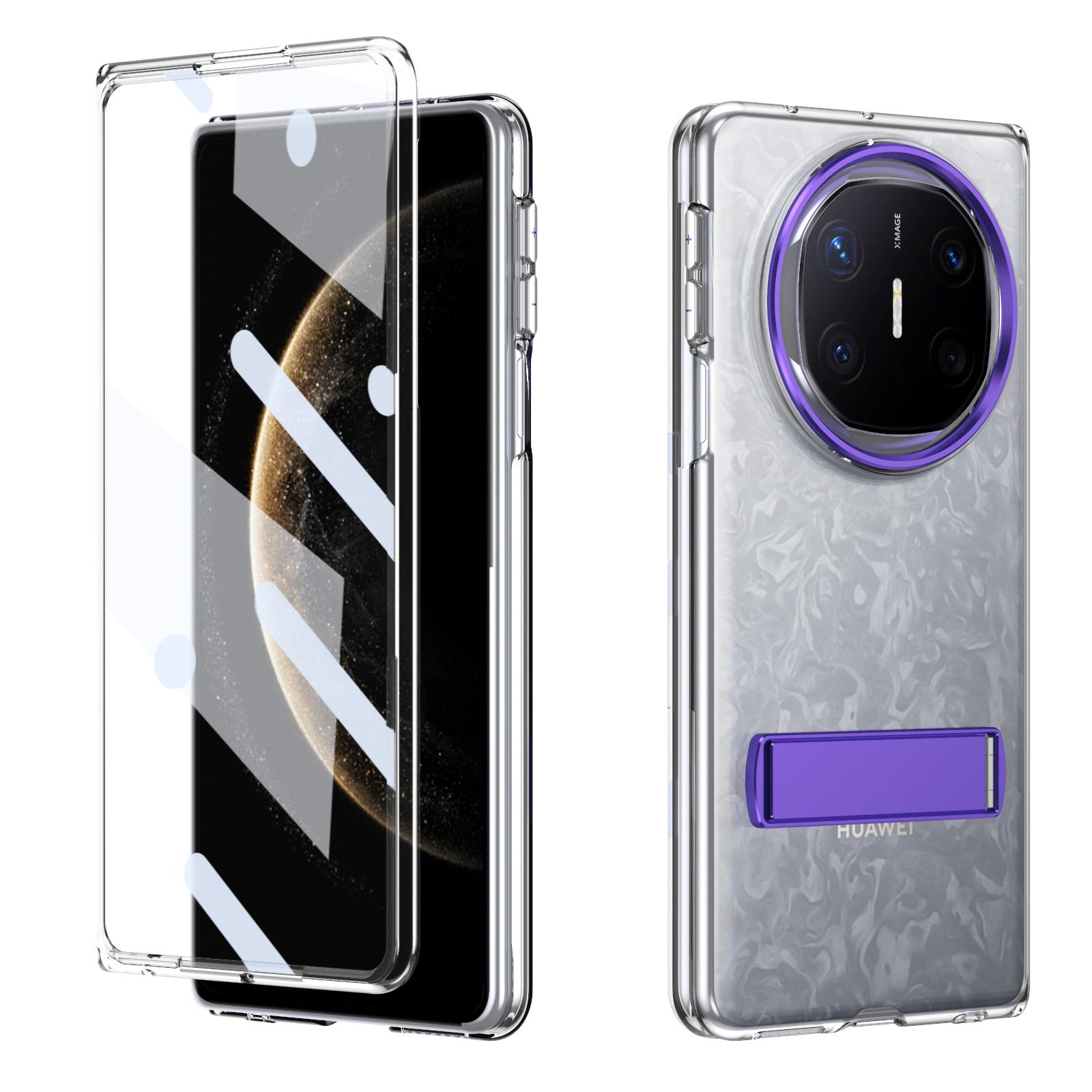 

For Huawei Mate X6 X5 X3 Case Clear Design Protective Business Strap Holder Mobile Phone Back Cover Huawei Mate X3