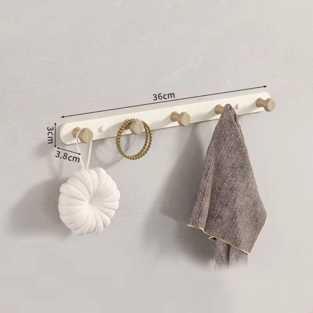 No Punching Row Hook Traceless Clothing Hook Practical Sundries Storage Rack  Shower Room
