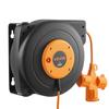 Retractable Extension Cord Reel 20 M Heavy Duty 16AWG / 3C Orange, for Ceiling/Wall Mount, Overheat Protection, Automatic Retractable Power Cord,