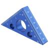 Squadra di Precisione Angolare Metrica 45/90 Gradi Lega di Alluminio Triangolo Spessorato Strumento Multifunzione per la Lavorazione del Legno