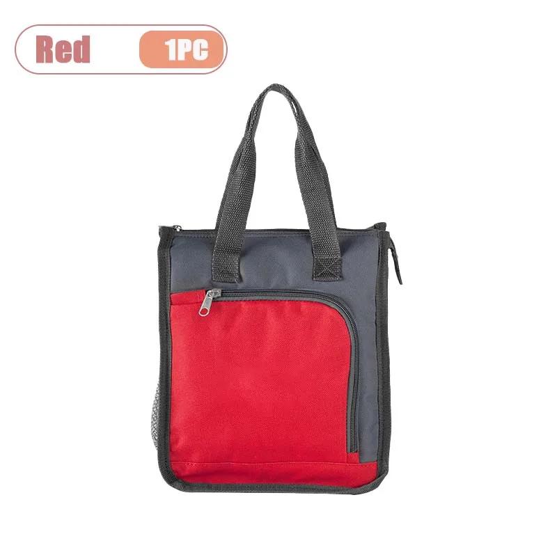 Outdoor Portable Insulated Lunch Bag Thermal Cooler Tote Leakproof Waterproof Handheld Work Lunch Box Picnic Storage Pouch