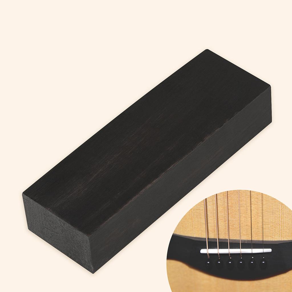 Black Ebony Lumber Wood Block Timber Handle Plate Guitar Wood Material DIY Blank Crafts Handicraft Open Grain Texture