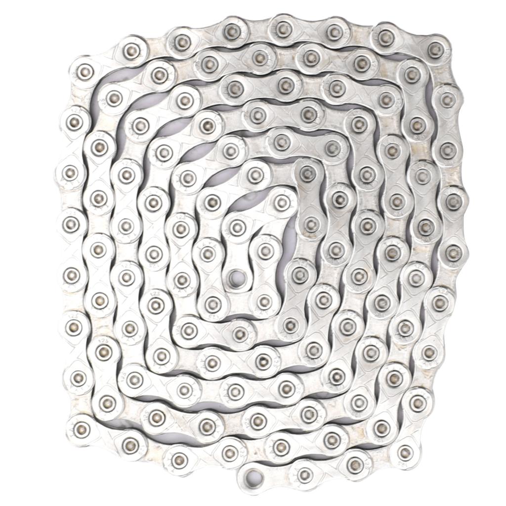Bike Chain 116 Links 12 Speed Variable Speed Cycling Chain with Hook and Loop Link Block for Mountain Road Bicycle