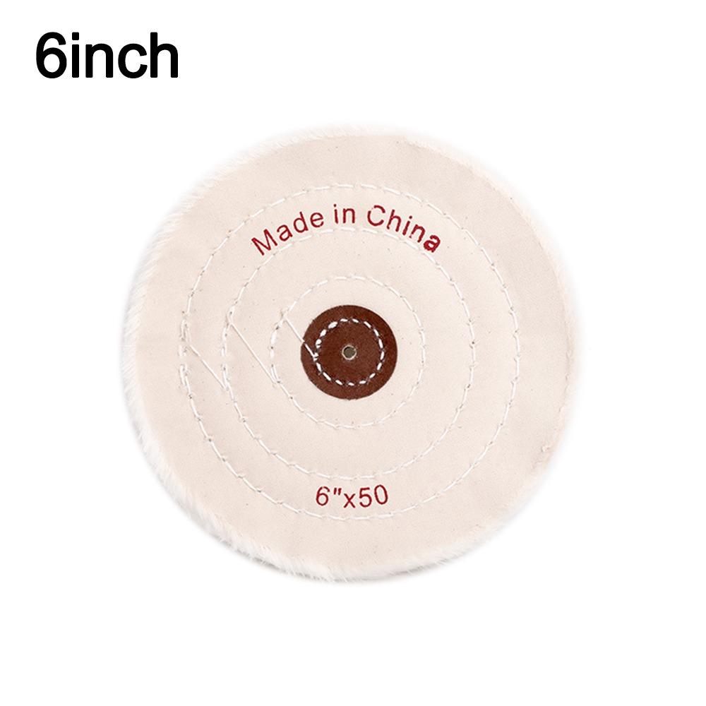 Langlebige 2-12 Zoll Räder Polierrad Baumwollflusen Tuch Weißes Polierrad Poliertuch Rad Schmuckwerkzeuge