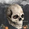 New Halloween Skull Mask with Moving Mouth Movable Jaw Skull Full Head Mask