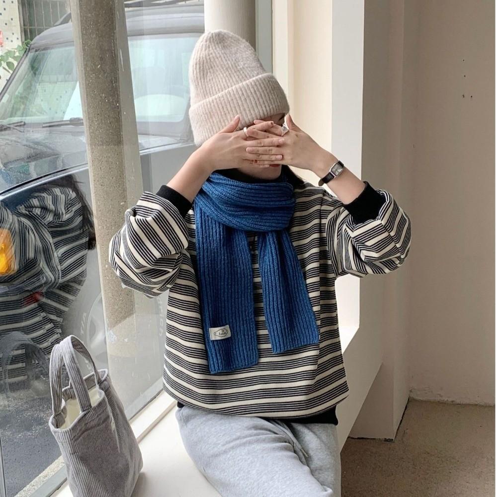 Thicken Women Knitted Scarf Windproof Long Scarves Vintage Wrap Shawls