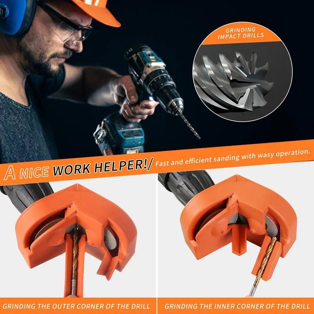 V-shaped  Dough Twists Drill Grinder Drill Bit Grinding Sharpener Electric Impact- Drill Sharpener Double-side Polish