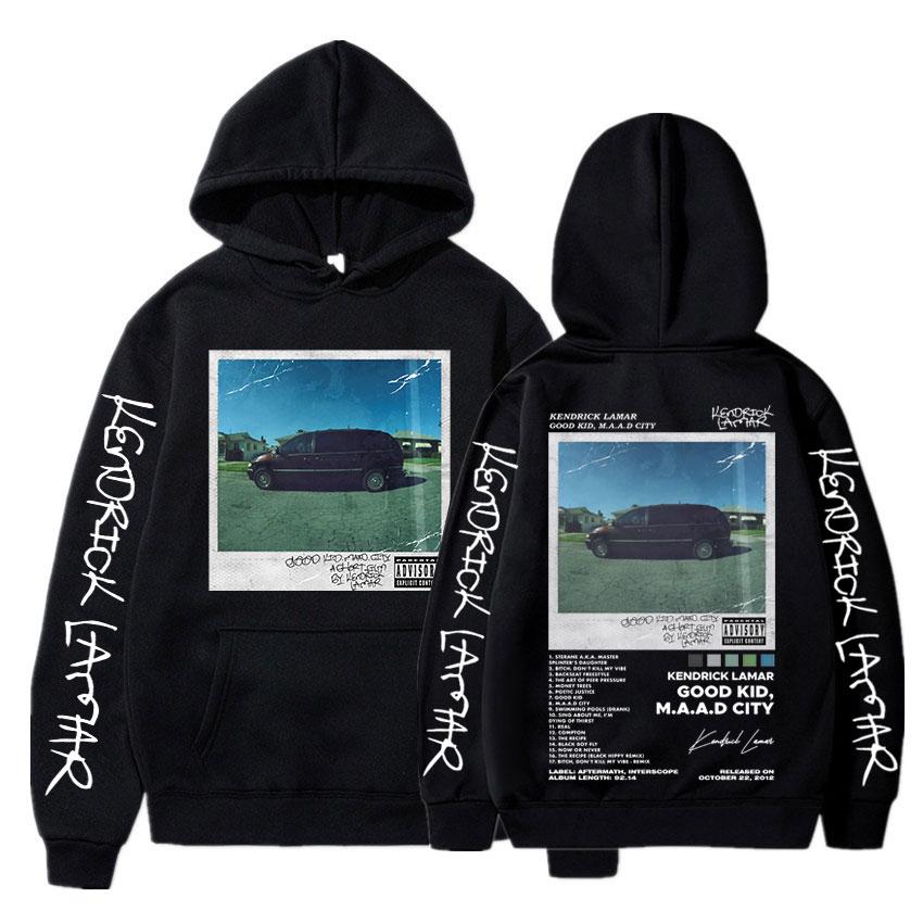 Rapper Kendrick Lamar Good Kid Hoodie Men Women's Hip Hop Rap Style Music Album Hoodies Sweatshirts Oversized Fashion Streetwear