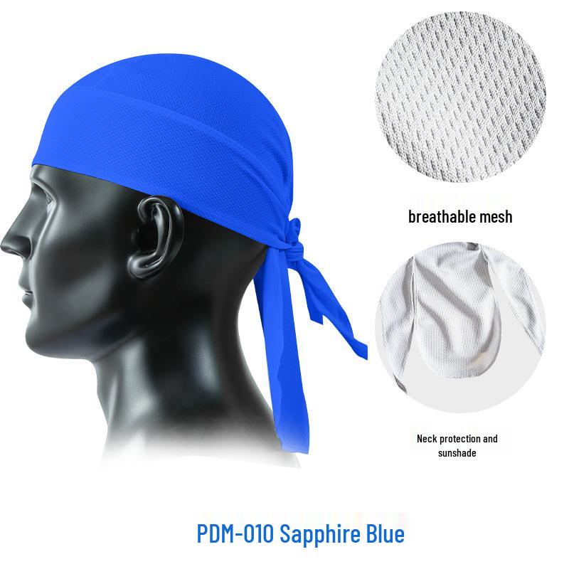 Gränsöverskridande Mesh Cykelkeps: Andningsbar pirathuvudduk med lång svans för solskydd, för utomhuscykling och sommarfiske.