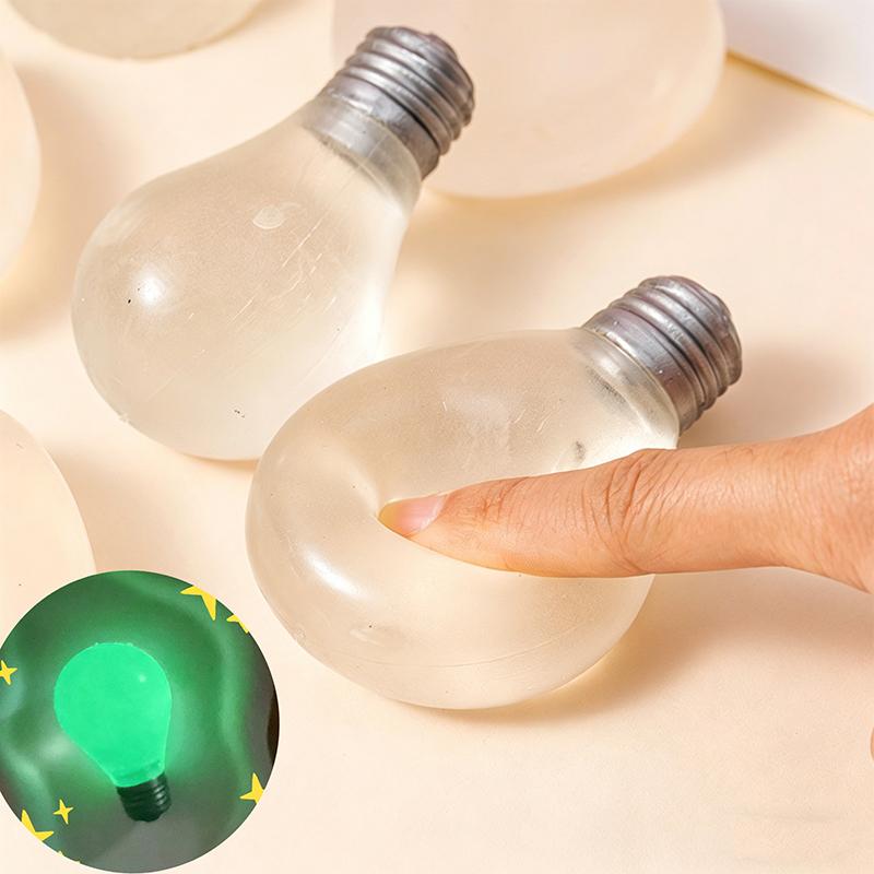 Discover Intime Light Soft Squishy Bulb Maltose Luminous Squeeze Toy Slow Rebound Sensory Fidget Toy Anxiety Relief Novelty Decompression Gift