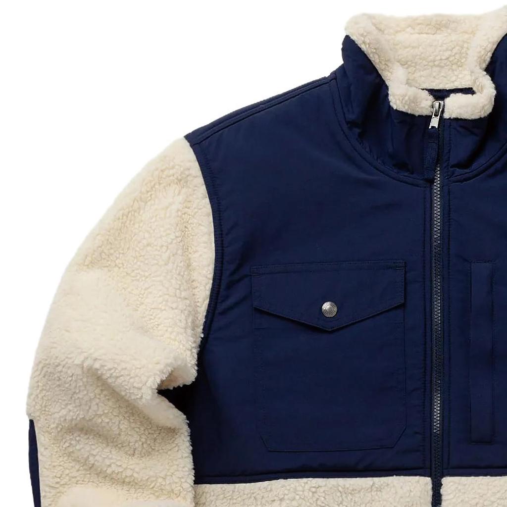 Polo Ralph Lauren Color Block Stand Collar Printed Zip Long Sleeve Jacket Men Jackets Navy-Blue 710850412-016