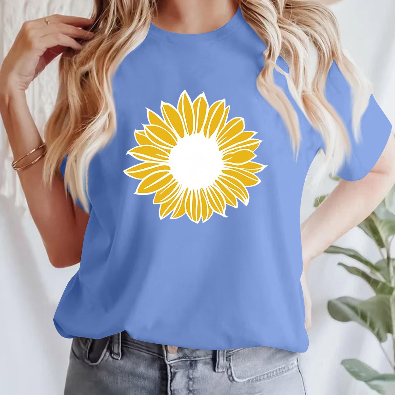 

Женская повседневная футболка с принтом, пуловер с круглым вырезом, топ с короткими рукавами XXXL