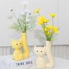Cat Vase Abstract Art Vases Ceramic Kitten For Grass Dried Flower Nordic Living New Room Home Indoor Decoration Accessories