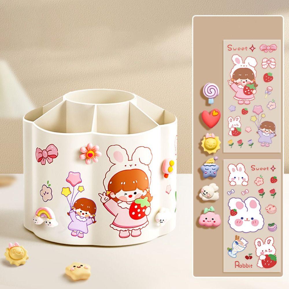 

Пластиковий контейнер для ручок великої місткості, коробка для зберігання олівців, брудовідштовхувальна підставка для ручок, студенти білий