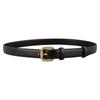Womens Classic Leather Waistband With Metal Pin Closure For Office And Daily Use
