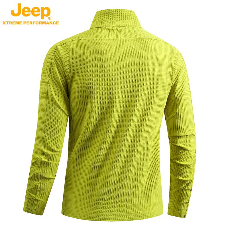 JEEP Men's Quick-Dry Round Neck Long Sleeve T-Shirt